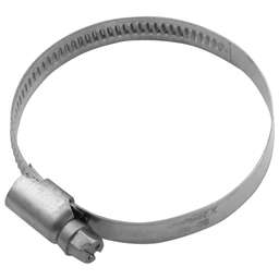 СИБРТЕХ Хомуты нержавеющая сталь, Стандартное болтовое крепление 40-60 мм, 50 штук в упаковке, ширина 9 мм 47583