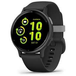 GARMIN Смарт-часы Vivoactive 5, 30.4мм, 1.2", черный/черный [010-02862-10]