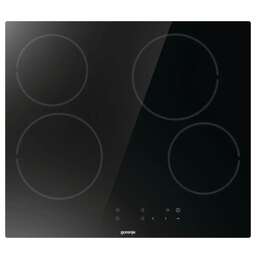 GORENJE Электрическая варочная поверхность ECT641BSCE, конфорок: 4 шт., стеклокерамика, независимая, черный