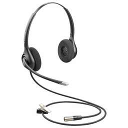 PLANTRONICS Гарнитура HW261N-DCDUALCHANNEL, для контактных центров, накладные, проводные, черный [86872-02]