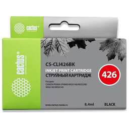 CACTUS CS-CLI426BK черный (8.4мл) ля Canon Pixma MG5140/5240/6140/8140/MX884