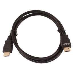 NONAME Кабель аудио-видео LAZSO WH-111, HDMI (m) - HDMI (m), ver 2.0, 1м, GOLD, черный [wh-111(1m)]