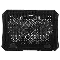 BURO Подставка для ноутбука BU-LCP150-B212, 15", 335х265х22 мм, 1хUSB, вентиляторы 2 х 140 мм, 480г, черный
