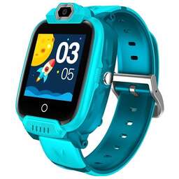 CANYON Детские часы Jondy KW-44 /IPS/4G/IP67/700 мАч/Nano-SIM/GPS-отслеживание/звонки/кнопка SOS/плеер/7 игр/камера 0.3Мп/зеленый (CNEKW44GB)