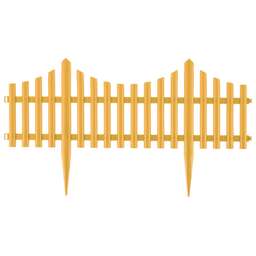 PALISAD Забор декоративный Гибкий , 24 х 300 см, желтый 65016
