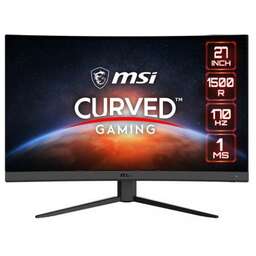 MSI 27" Монитор G27CQ4 E2, 2560x1440, VA, 170Гц, 2хHDMI, 1хDP, изогнутый, черный [9s6-3cb01t-051]