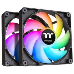 THERMALTAKE Вентилятор для корпуса CT140 ARGB 140х140x25 черный 4-pin 30.5дБ (упак.:2шт) (CL-F150-PL14SW-A) Ret