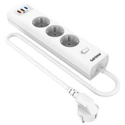 PHILIPS Сетевой фильтр CHP8236WB/51 3м (3 розетки) белый (коробка)