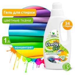 CLEAN&AMP;GREEN Гель концентрат для стирки "Gently Gel" для цветных тканей (ПЭНД) 1000 мл. Clean&Green CG8183