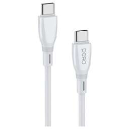 PERO Кабель DC-11, USB Type-C (m) - USB Type-C (m), 2м, 3A, белый [prdc-11tt2mw]