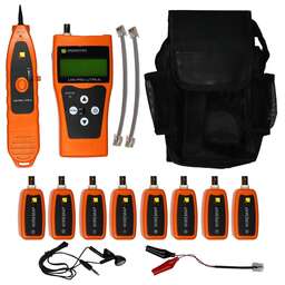 LANMASTER Кабельный тестер LAN-PRO-L/TPK-N-8R оранжевый, черный