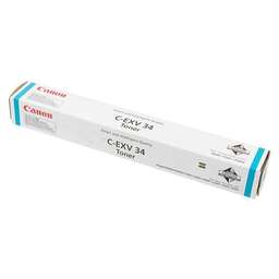 CANON Тонер C-EXV34C, для iR C2020/C2025/C2030/C2220/C2225/C2230, голубой, туба