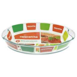 APPETITE PLH9 стекл овал 39x27x6см/3,9л с руч