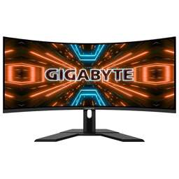 GIGABYTE 34" Монитор G34WQC A, 3440x1440, VA, 144Гц, 2хHDMI, 2хDP, изогнутый, черный [20vm0-g34wqcabi-3ekr]