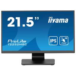 IIYAMA Монитор 21.5" ProLite T2252MSC-B2 черный IPS LED 5ms 16:9 HDMI M/M глянцевая 250cd 178гр/178гр 1920x1080 60Hz DP FHD USB Touch 4.5кг