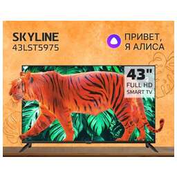 SKYLINE 43LST5975 FHD SMART TV Яндекс Безрамочный