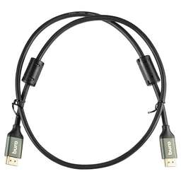 BURO Кабель аудио-видео HDMI (m)/HDMI (m) 1м. феррит.кольца позолоч.конт. черный (BHP-HDMI-2.1-1G)