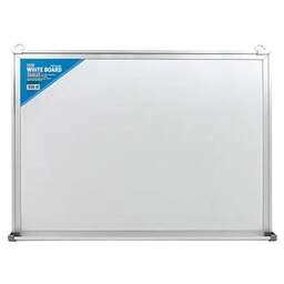 DELI Доска магнитно-маркерная E7817 лак белый 90x120см алюминиевая рама сталь
