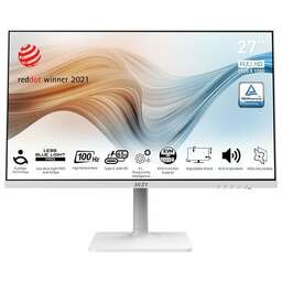 MSI 27" Монитор Modern MD272XPW, 1920x1080, IPS, 100Гц, 1хHDMI, 1хDP, 1хType-С, белый [9s6-3pb19h-099]