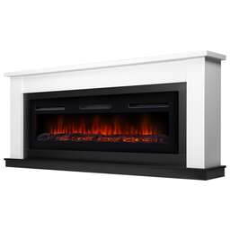 ELECTROLUX Каминокомплект:Очаг Infinity EFP/P-1600ULS, портал Canto Long белый, черный