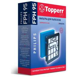 TOPPERR 1191 FPH 95 Комплект фильтров для пылесосов Philips FC9569/01,FC9570/01,FC 9571/01,FC 9573/01,FC9