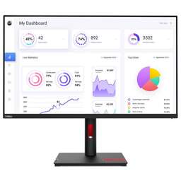 LENOVO Монитор 31.5" T32p-30, 16:9, IPS, UHD, 4ms, 350cd, 60Hz, HDMI, DP, USB, USB-C, LAN, HAS