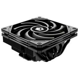 ID-COOLING Вентилятор для процессора IS-55 BLACK (Soc AM4/AM5/115X/1200/1700, 120mm, 2000rpm, 31.2 дБ, 125W, PWM 4-pin, Al+Cu) (IS-55 BLACK)
