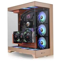 THERMALTAKE Корпус CTE E550 TG Gravel Sand коричневый без БП ATX 8x120mm 6x140mm 2xUSB3.0 audio bott PSU