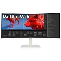 LG 38" Монитор UltraWide 38WR85QC-W, 3840x1600, NANO IPS, 144Гц, 2хHDMI, 1хDP, изогнутый, белый [38wr85qc-w.aruz]