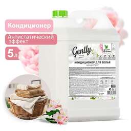 CLEAN&AMP;GREEN Кондиционер для белья Gently "Чистая роскошь" (концентрат, белый) 5 л. Clean&Green CG8145