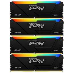 KINGSTON Оперативная память Fury Beast KF432C16BB2AK4/32 DDR4 - 4x 8ГБ 3200МГц, DIMM, Ret
