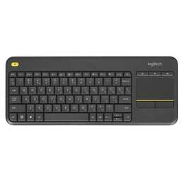 LOGITECH Клавиатура K400 Plus, USB, Радиоканал, черный [920-007173]