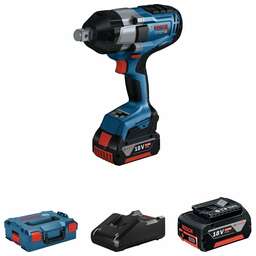 BOSCH Гайковерт GDS 18V-1050 аккум. патрон:квад.3/4" (кейс в комплекте) (06019J8522)