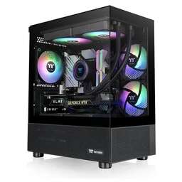 THERMALTAKE Корпус View 170 TG ARGB черный без БП mATX 5x120mm 2x140mm 1x200mm 2xUSB3.0 audio bott PSU