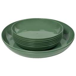 VIOLET Набор тарелок 8 шт.(d255мм 2 шт + d185мм 6шт) (темно-зелёный) 410845