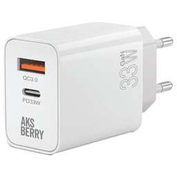 AKSBERRY (6900286960019) T46 30W PD + QC3.0, белый