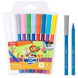 DELI Фломастеры EC167 Colorwow ПВХ с подвесом (8шт.)