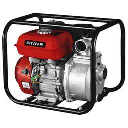 STAVR Мотопомпа бенз, D=50мм, SMP 50, 4т ДВС 208см³, 5200Вт