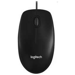 LOGITECH Мышь проводная M100 Black (USB, оптическая, 1000dpi, 2but) (910-006765)
