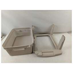 KEEPLEX KL379522005 Ajur с корзинами на колесиках трехсекционный компакт 37х30х52см бежевый топаз (8753989)