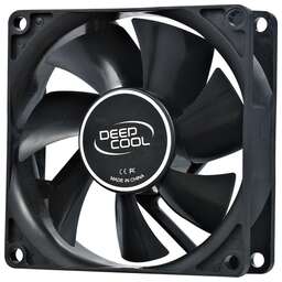 DEEPCOOL Вентилятор XFan 80 80мм, от БП:4-pin (Molex), 1800об/мин, 20 дБ, черный, Ret [dp-fdc-xf80]