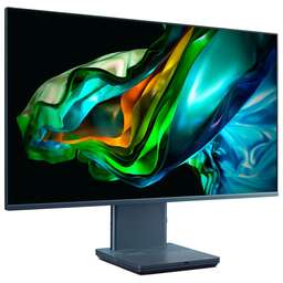 ACER Моноблок Aspire S32-1856 31.5" WQHD i7 1360P (2.2) 16Gb SSD1Tb Iris Xe CR Eshell GbitEth WiFi BT 180W клавиатура мышь Cam серый 2560x1440