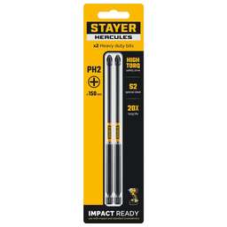 STAYER HERCULES, PH2, 150 мм, 2 шт, торсионные (26231-2-150-2)