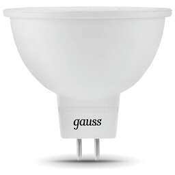 GAUSS Лампа светодиодная Black 7Вт цок.:GU5.3 рефлек. 220B 4100K св.свеч.бел.нейт. MR16 (упак.:10шт) (101505207)