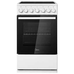 MIDEA Электрическая плита MFO-M4E20T4E(WH), стеклокерамика, электрическая, без крышки, белый/черный