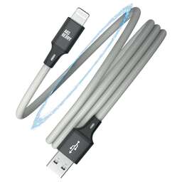 AKSBERRY (6900307940013) X164 Magnetic USB-A - Lightning, серый