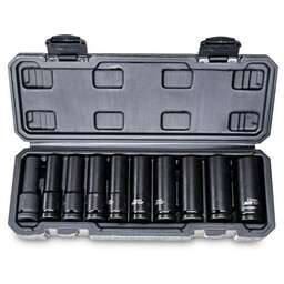 AVS TOOLS Набор головок торцевых ударных глубоких 1/2"DR (10 - 22 мм) (10 предметов) AVS NG12-10ID