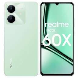 REALME Смартфон RMX3938 Note 60х 128Gb 4Gb зеленый моноблок 3G 4G 2Sim 6.74" 720x1600 Android 14 8Mpix 802.11 a/b/g/n/ac GPS GSM900/1800 GSM1900 A-GPS microSD max2048Gb