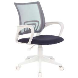 БЮРОКРАТ Кресло CH-W695NLT темно-серый TW-04 TW-12 сетка/ткань крестов. пластик пластик белый