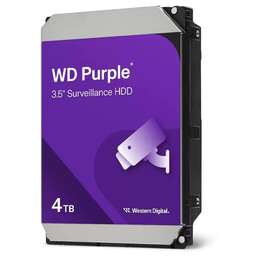 WESTERN DIGITAL Жесткий диск 4TB WD44PURZ Purple Pro Surveillance, Cache 128MB